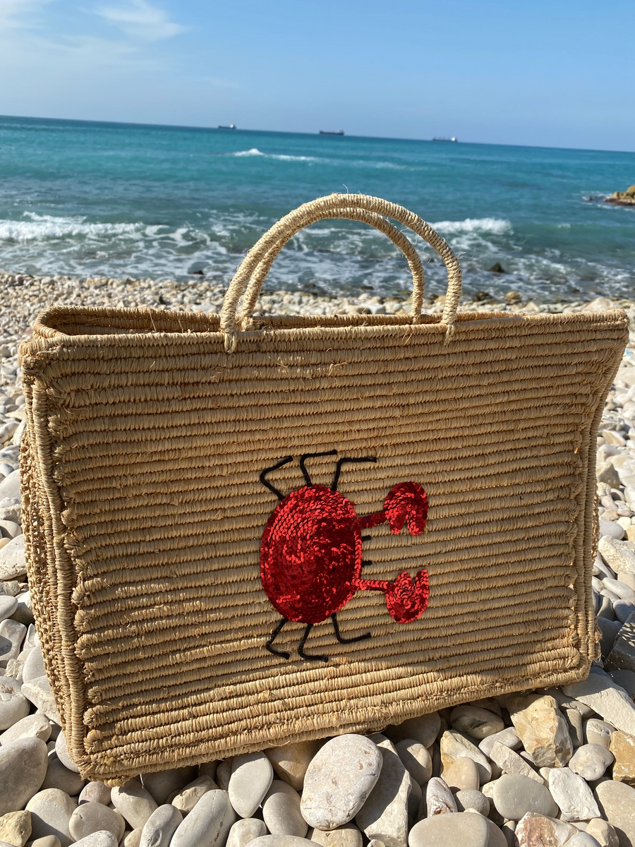 Mara beach bag-crab