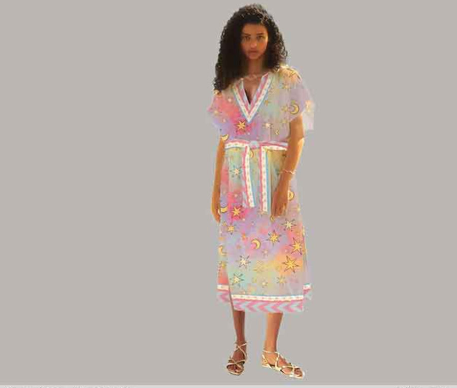 Sunny moon kaftan dress
