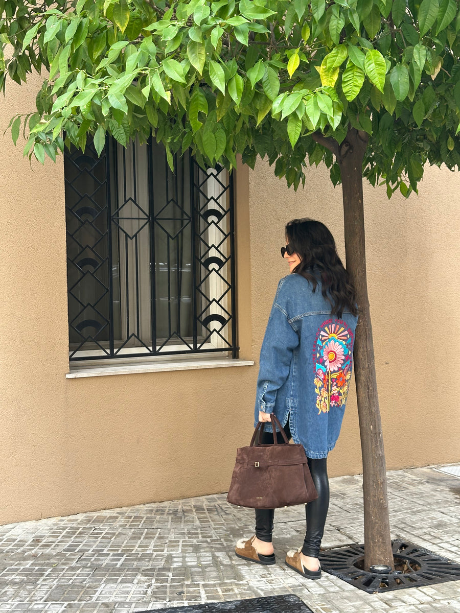 Denim shirt jacket