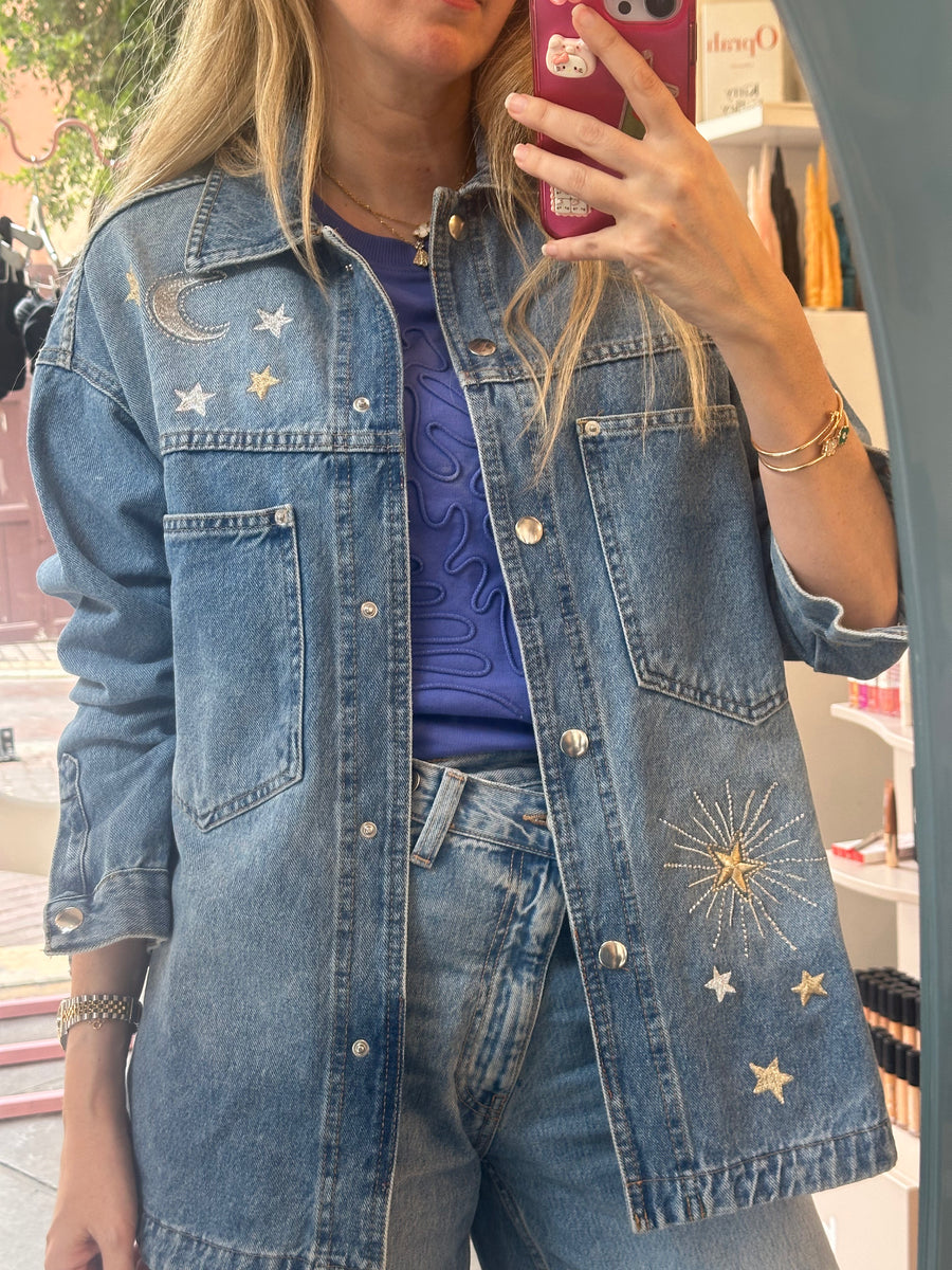 Denim shirt jacket celestia