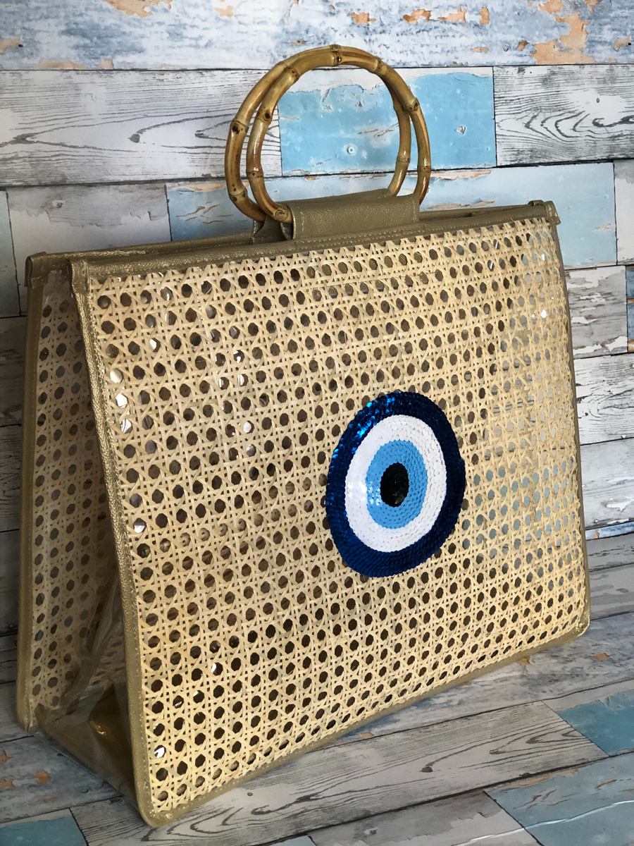 Lily beach bag-evil eye