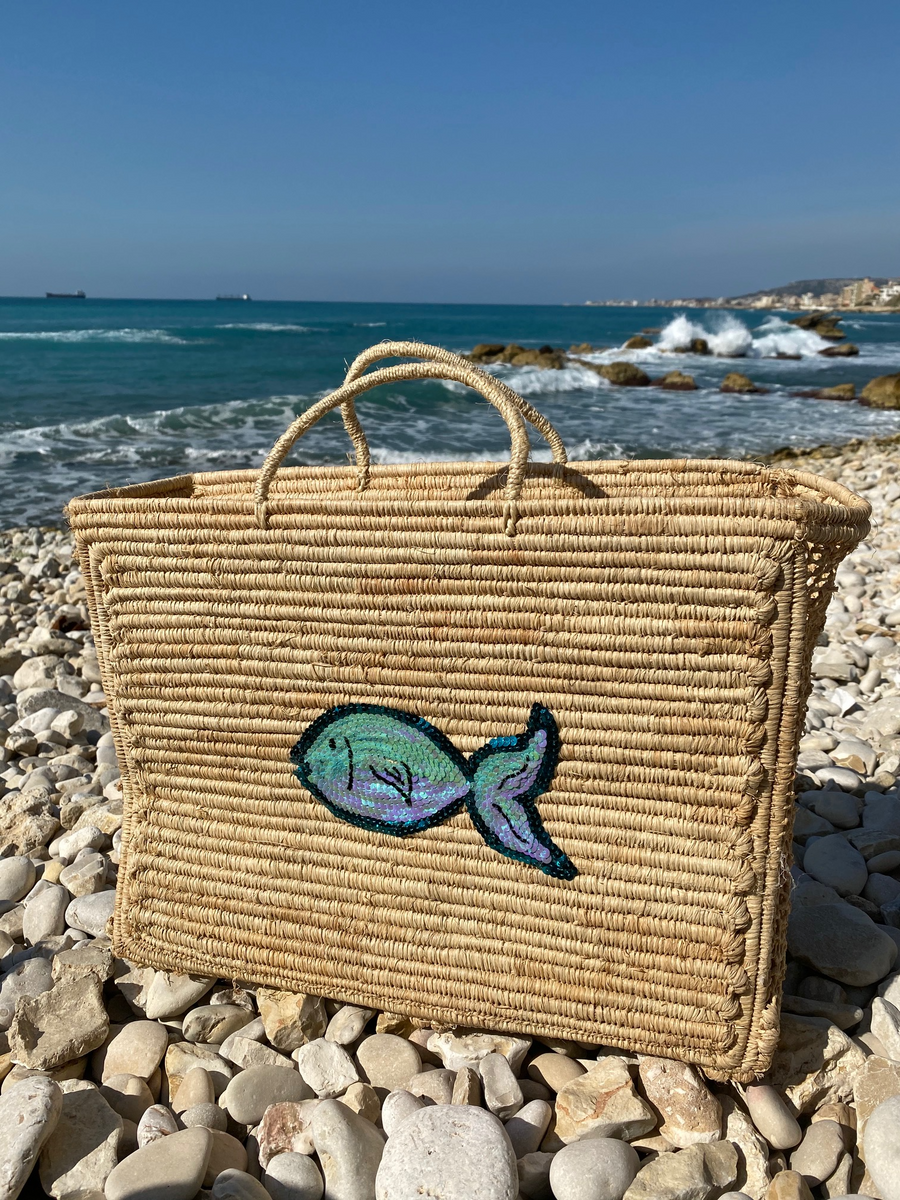 Mara beach bag-fish