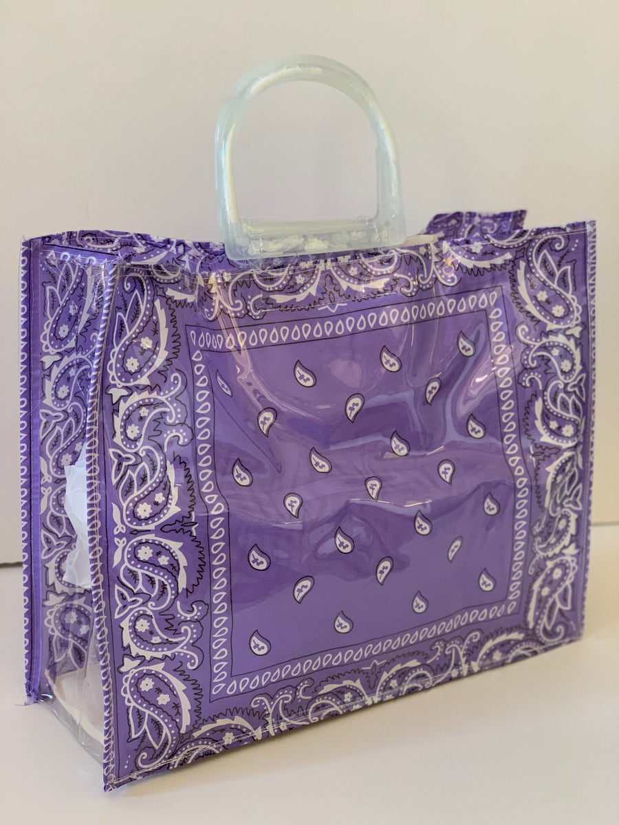 Bandana beach bag - lilac