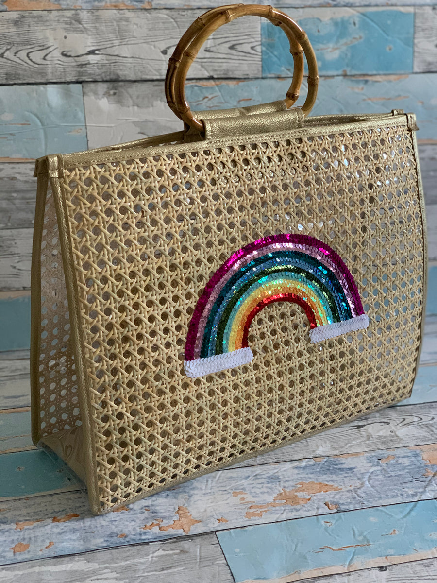 Lily beach bag-rainbow