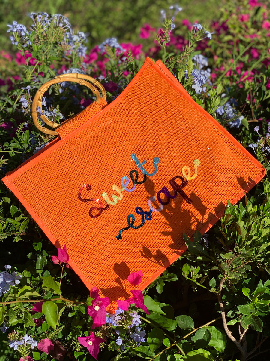 Lily orange beach bag-CUSTOMIZE ME