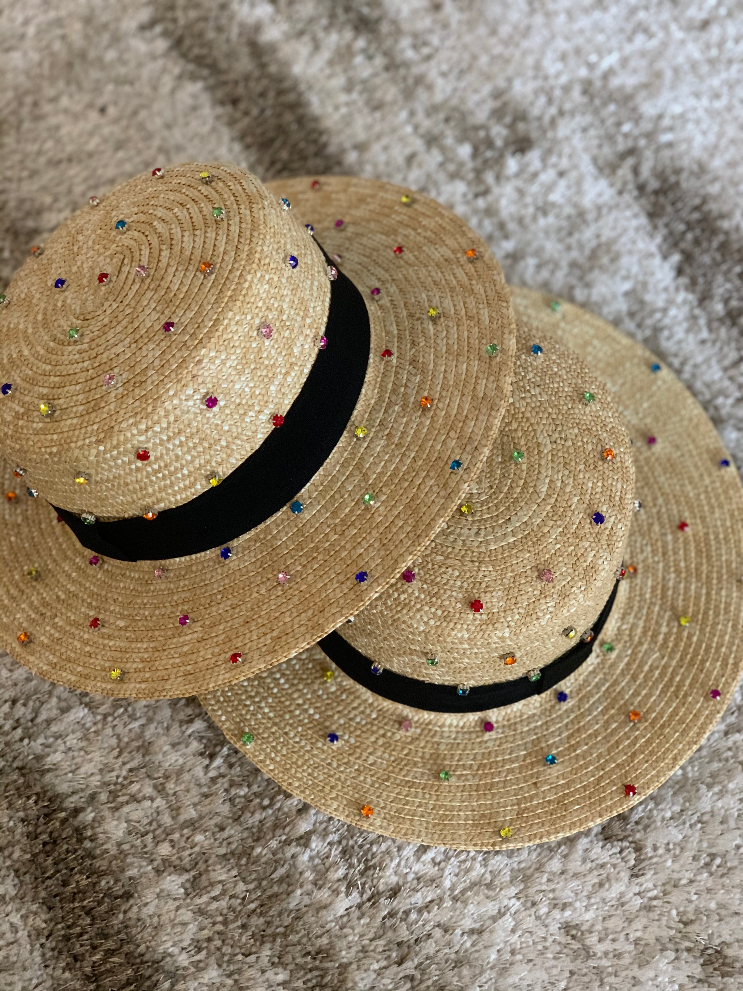 Boater bling hat