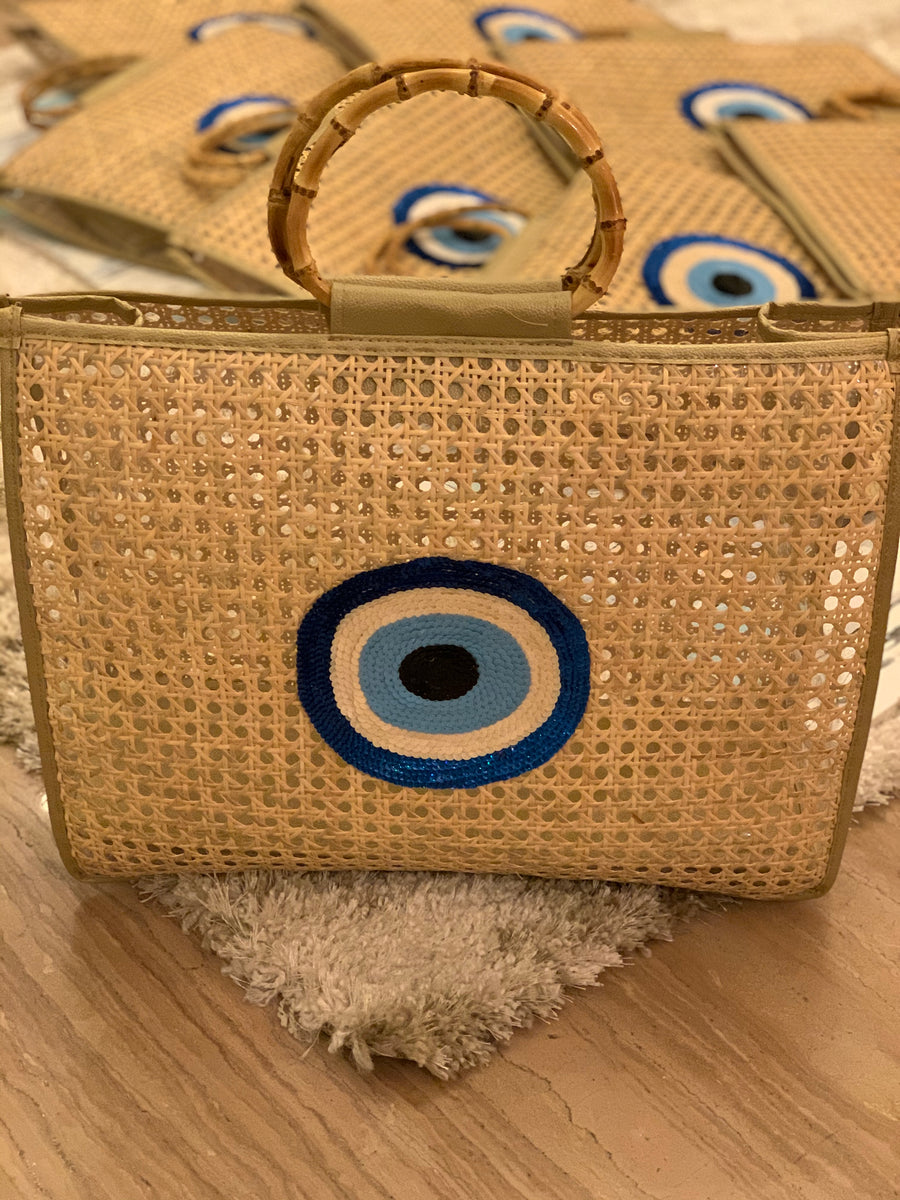 Lily beach bag-evil eye