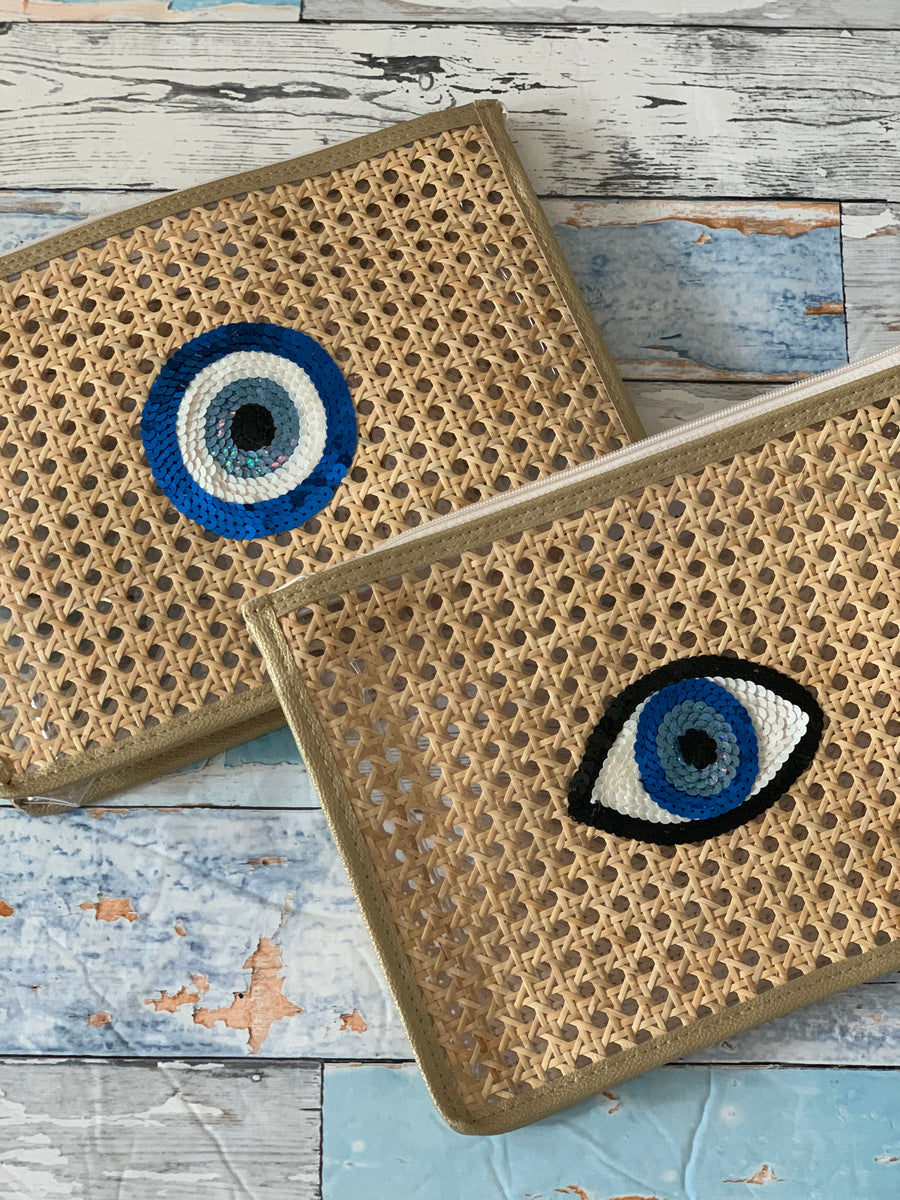 Lily clutch -evil eye