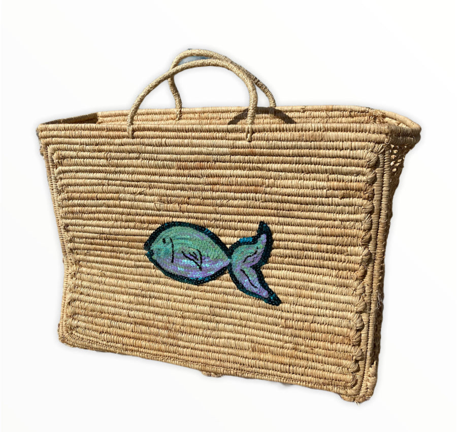 Mara beach bag-fish