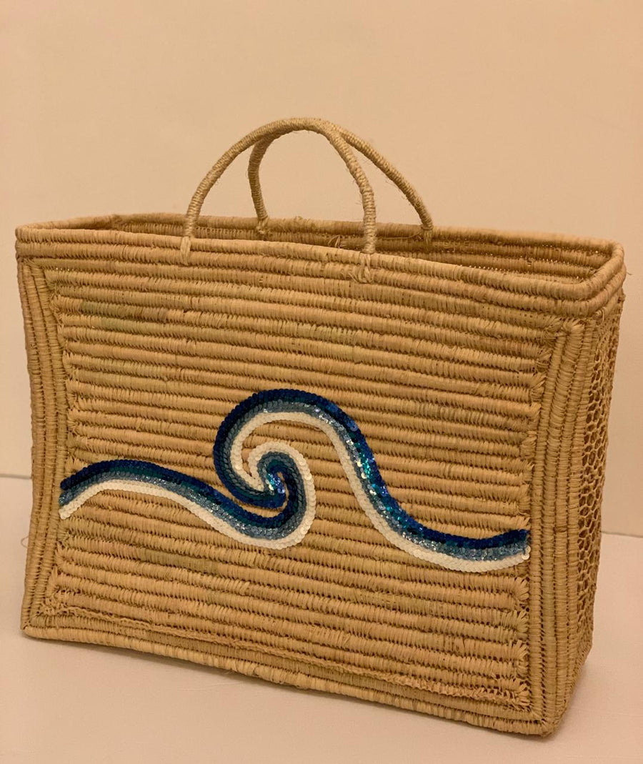 Mara beach bag-wave