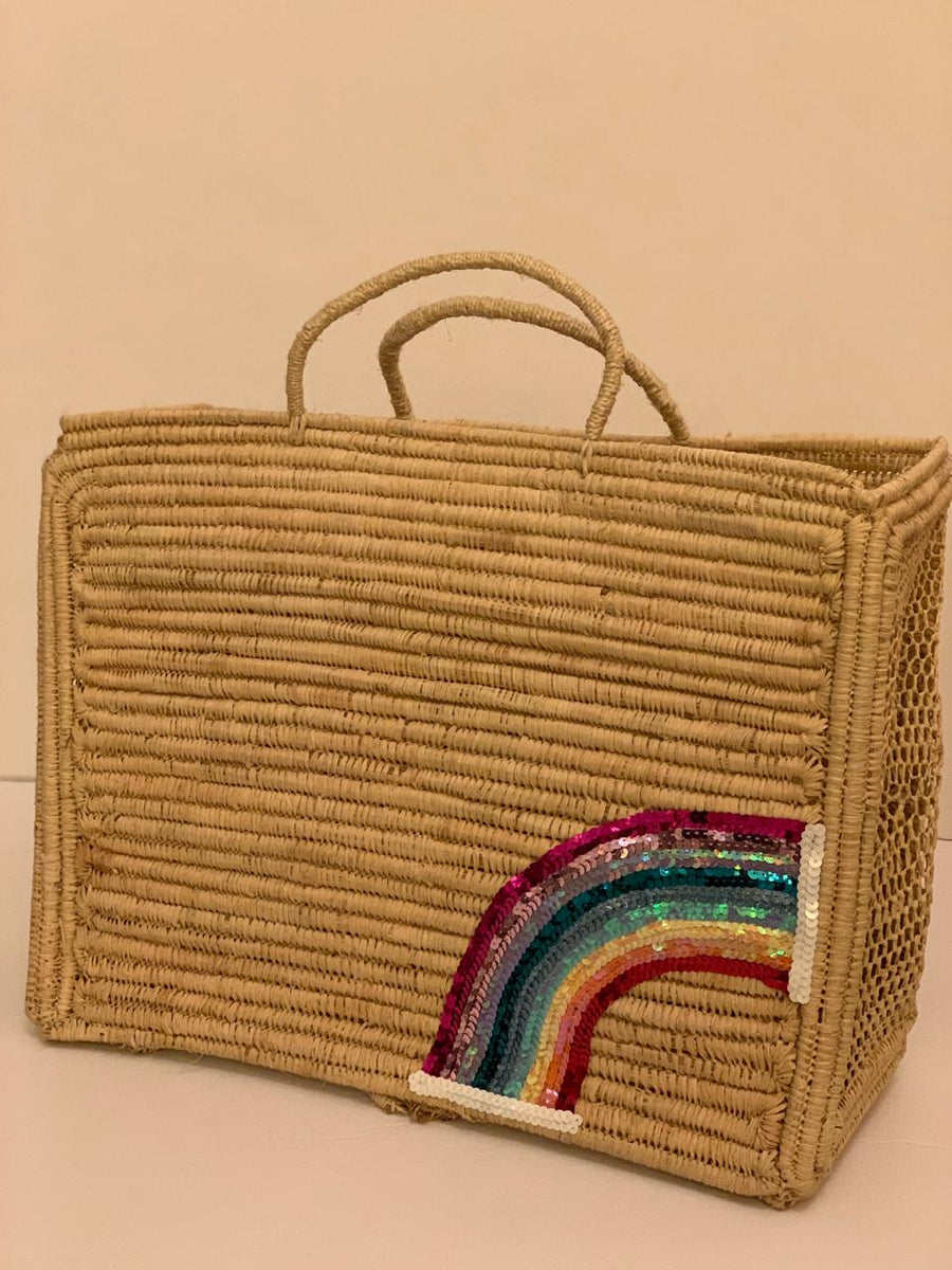 Mara beach bag-rainbow